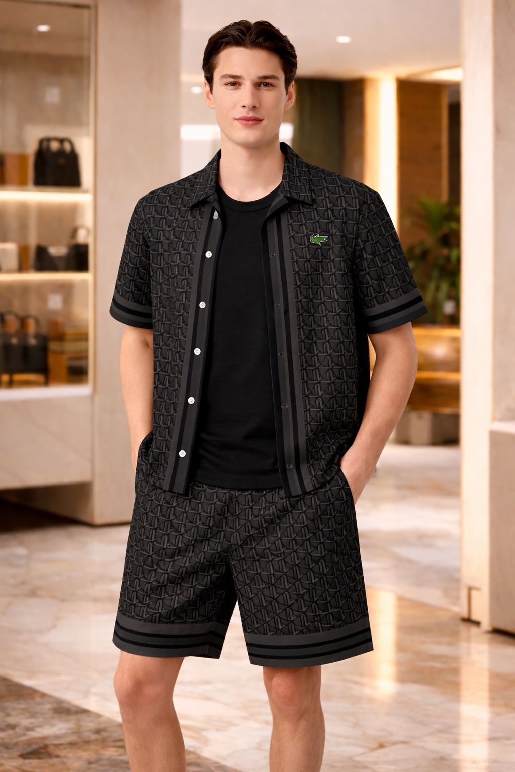 Conjunto de pantalón corto y camisa 2026